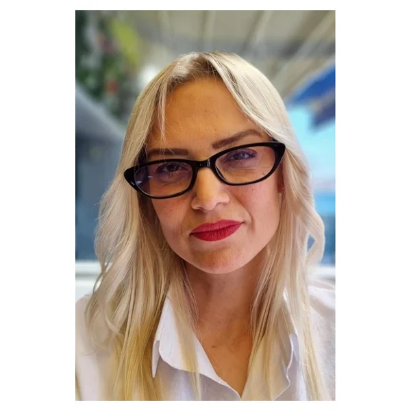 Uniquetrenders Kadın Loren Mavi Işık Korumalı Dinlendirici Cat Eye Model Ekran Gözlüğü - Görsel 2