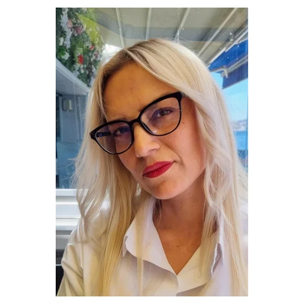 Uniquetrenders Kadın Fallon Mavi Işık Korumalı Dinlendirici Cat Eye Model Ekran Gözlüğü - Görsel 4