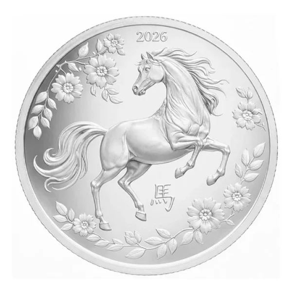 AgaKulche Çin Takvimi At Yılı 2026 Gümüş Sikke Coin - Görsel 5
