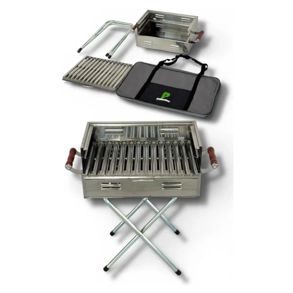 Pratikoutdoor 40x25 cm Katlanır Kömürlü Mangal - Görsel 2