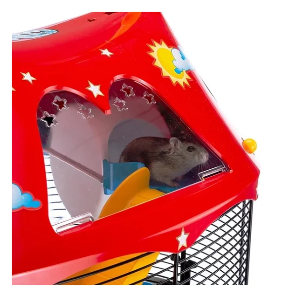 Ferplast Circus Fun Hamster Kafesi Siyah 49X34x42cm - Görsel 6