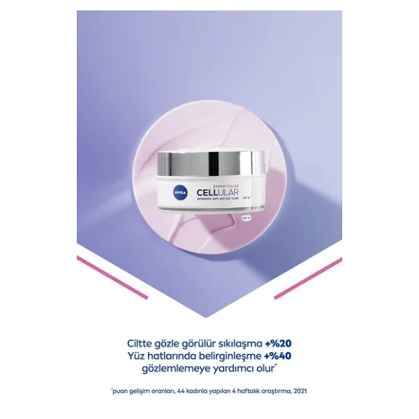 Nivea Cellular Expert Filler Yoğun Yaşlanma Karşıtı 30 Faktör Gündüz Kremi 50 ml - Görsel 6