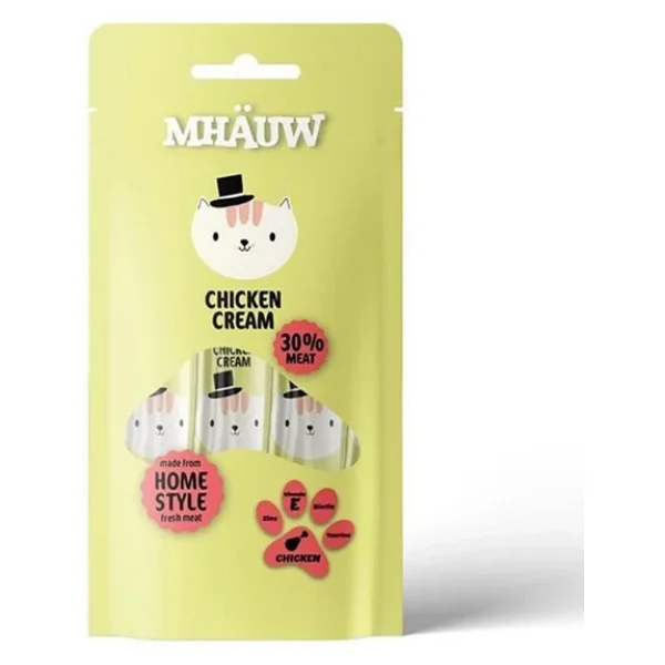 Mhauw Tavuklu 4x15 gr Krema Kedi Ödül Maması - Görsel 4