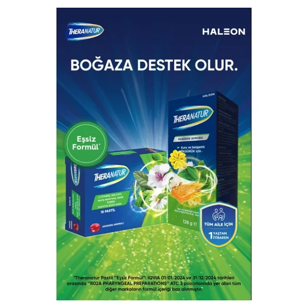 Theranatur Ahududu Aromalı 16'lı Pastil 3 Adet - Görsel 5