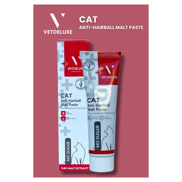 Vetdeluxe Anti Hairball 100 gr Malt Kedi Macunu - Görsel 3