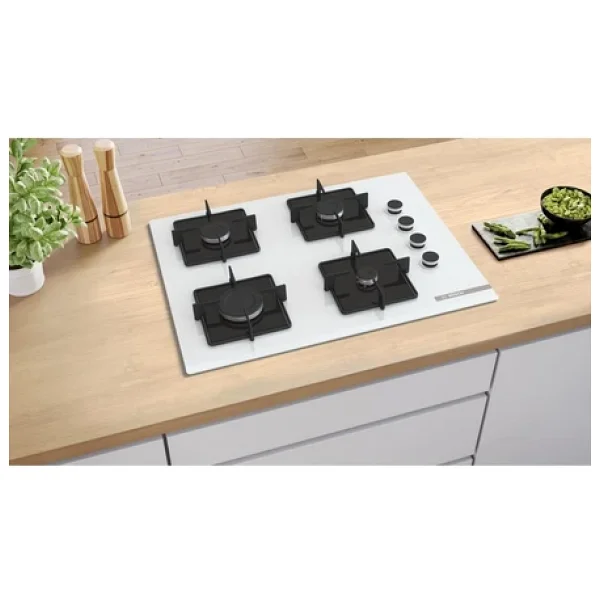 Bosch POP7C2P30O Beyaz Cam Ankastre Ocak - Görsel 2