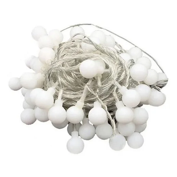 Dekoratif Fişli Top LED Işık Yılbaşı Aydınlatma 5 Metre - Görsel 7