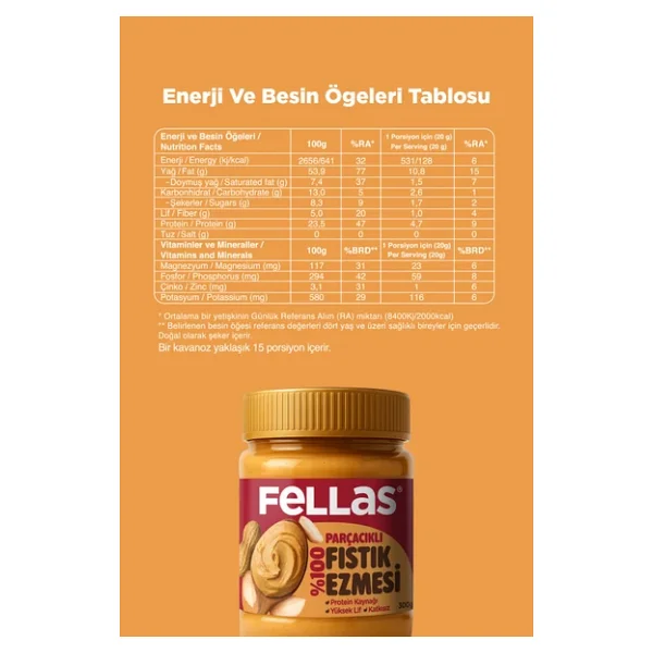 Kakaolu Fındık Kreması (315 G) + Fıstık Ezmesi - %100 (300 G) + Ballı Fıstık Ezmesi (300 G) - Görsel 8