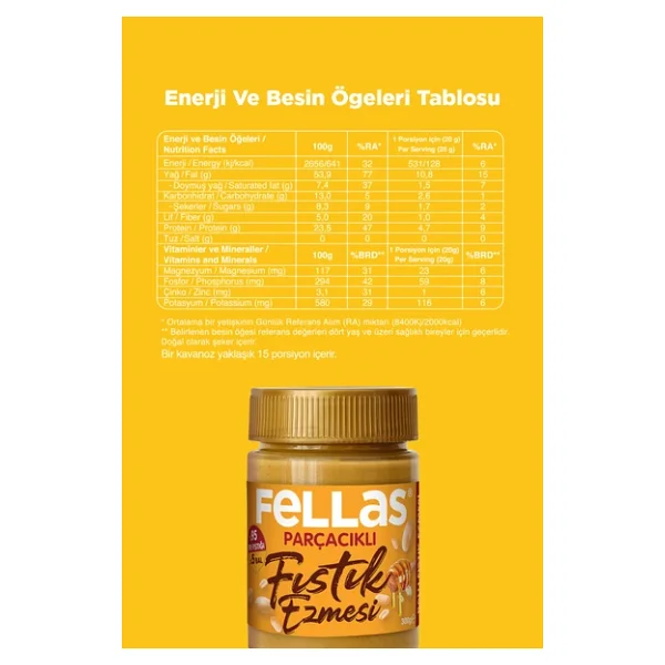 Kakaolu Fındık Kreması (315 G) + Fıstık Ezmesi - %100 (300 G) + Ballı Fıstık Ezmesi (300 G) - Görsel 9