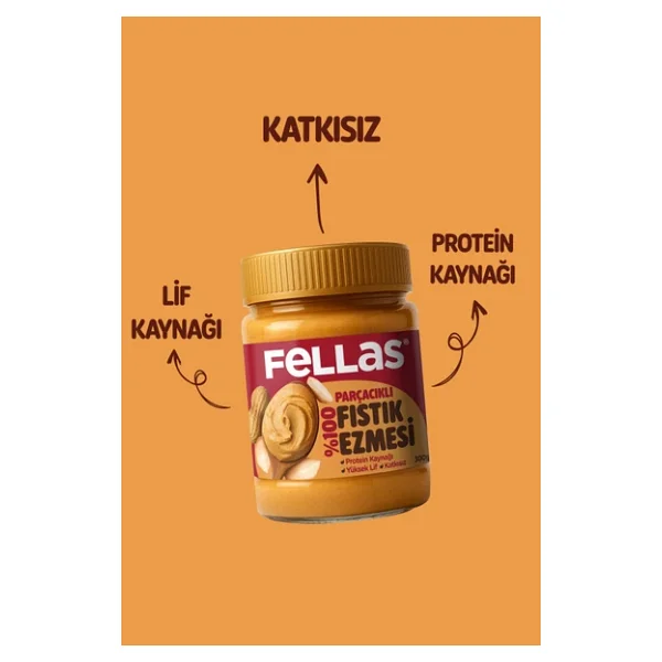 Kakaolu Fındık Kreması (315 G) + Fıstık Ezmesi - %100 (300 G) + Ballı Fıstık Ezmesi (300 G) - Görsel 5