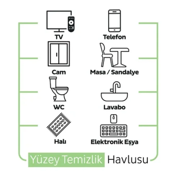 Sleepy Meyve Serisi Ananas Yüzey Temizlik Havlusu 100 Yaprak - Görsel 9