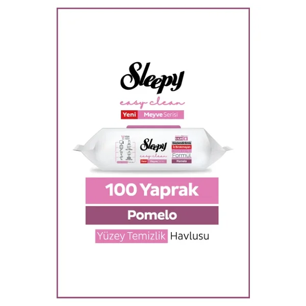 Sleepy Meyve Serisi Pomelo Yüzey Temizlik Havlusu 100 Yaprak - Görsel 2