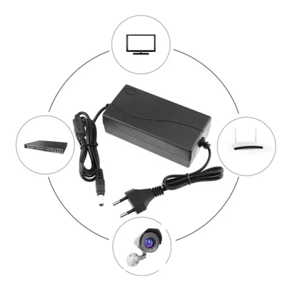 12V 3A AC DC güç adaptörü POE anahtarı 5.5x2.5mm - Görsel 2