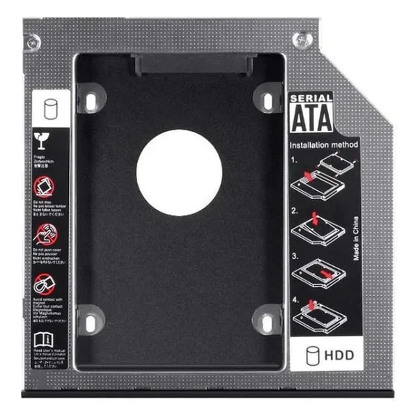 9.5mm HDD Caddy Laptop Notebook DVD to SSD HDD Kızak - Görsel 2