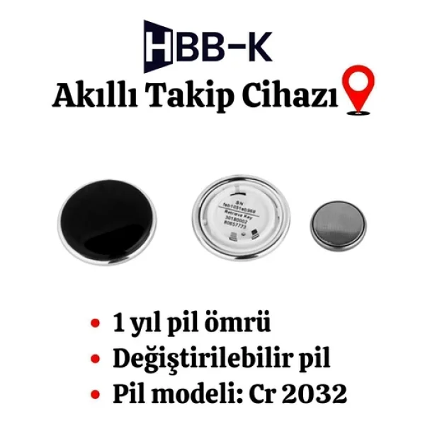 Hbb-K Plus Tag Ios & Android Uyumlu Airtag Akıllı Gps Takip Cihazı - Turuncu - Görsel 3