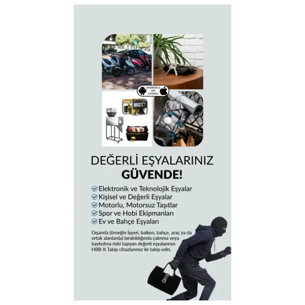 Hbb-K Plus Tag Ios & Android Uyumlu Airtag Akıllı Gps Takip Cihazı - Turuncu - Görsel 7