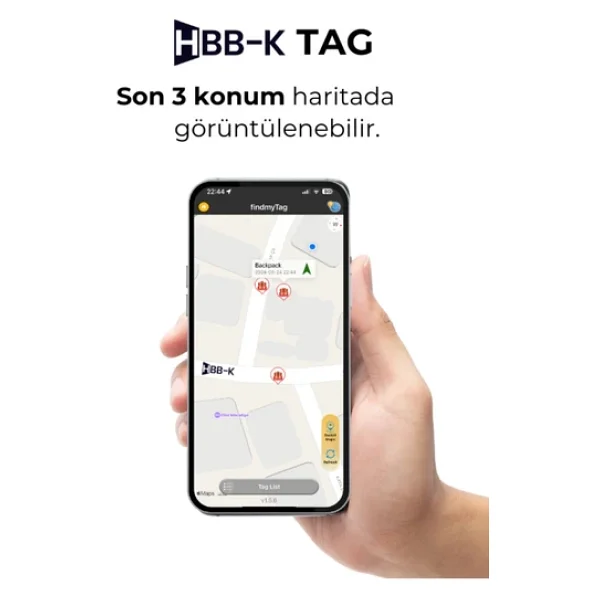 Hbb-K Plus Tag Ios & Android Uyumlu Airtag Akıllı Gps Takip Cihazı - Turuncu - Görsel 4
