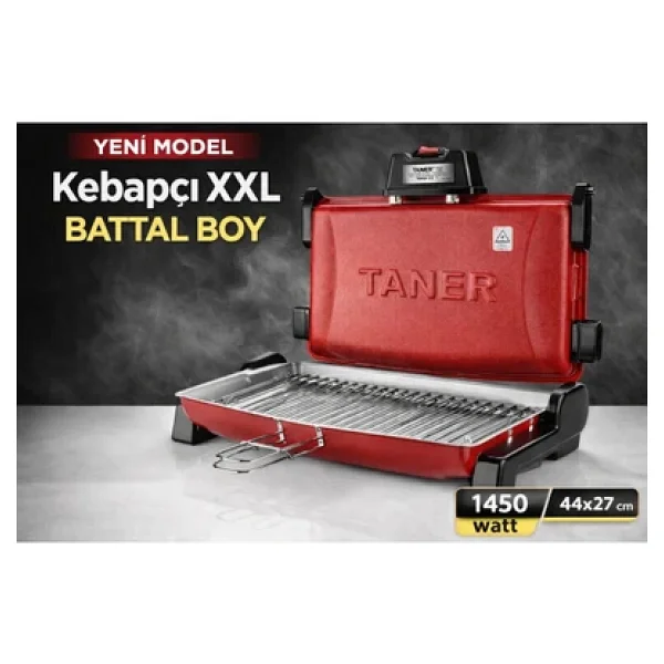 Taner Kebapçı TNRIZ-1707 Battal Boy 1450 W Izgara - Görsel 6