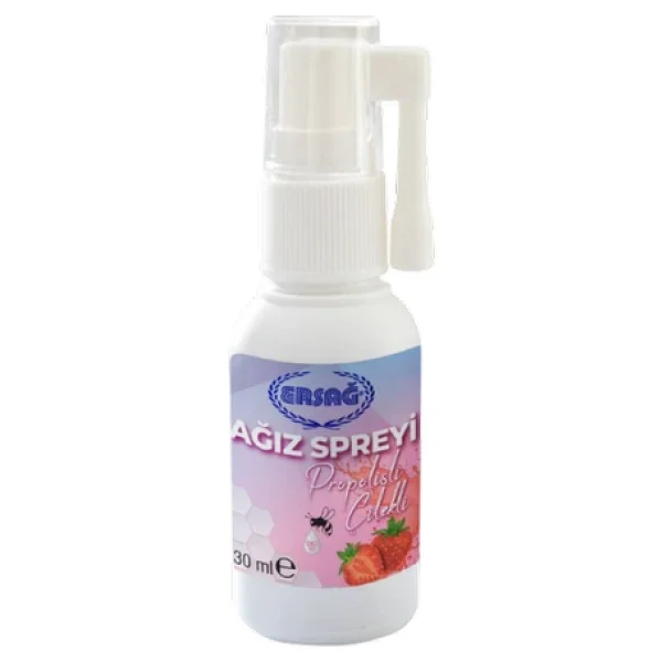 Ersağ Propolisli Çilekli Ağız Spreyi 30 ml - Görsel 2