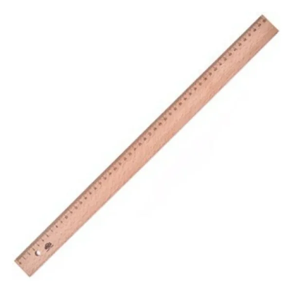 Hatas 50 cm Takviyesiz Tahta Cetvel - Görsel 4