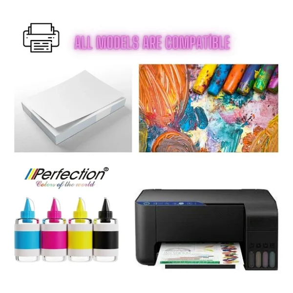 Perfection Epson Uyumlu L4360 L6390 Muadil Mürekkep Dolum Seti 4 X 1 Kg. - Görsel 3