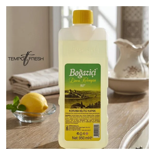 Boğaziçi Limon Kolonyası 80 Derece Bidon 950 ml - Görsel 7