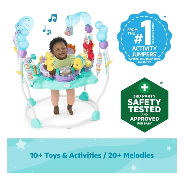 Bright Starts Disney Prenses Ariel Aktiviteli Işıklı Ve Sesli Hoppala Disney The Little Mermaid Sea Of Activities - Görsel 2