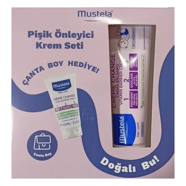 Mustela Pişik Önleyici Krem Seti 100 + 20 Ml Çanta Boy Hediye - Görsel 2