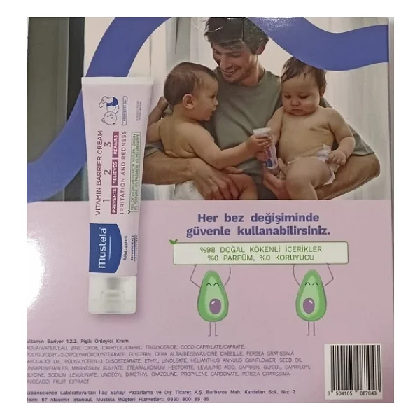 Mustela Pişik Önleyici Krem Seti 100 + 20 Ml Çanta Boy Hediye - Görsel 3
