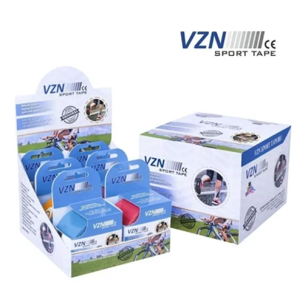 VZN Tape Kinesiology Sport Tape Kırmızı Renk Kinezyo Sporcu Bandı Ağrı Bandı 5 Metre X 5 Cm - Görsel 3