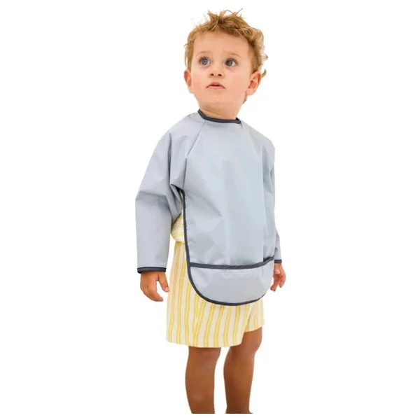 Miniboni Uzun Kollu Bebek Önlüğü - Görsel 8