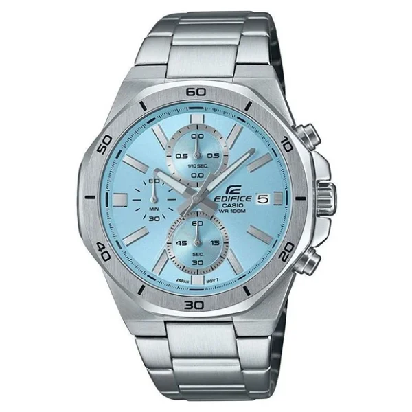 Casio Edifice EFV-640D-2BVUDF Çelik Kordon Turkuaz Erkek Kol Saati - Görsel 2