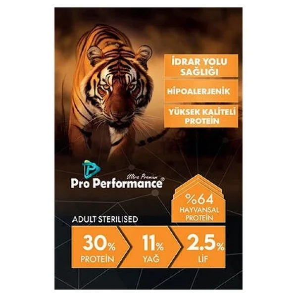 Pro Performance Tavuklu ve Pirinçli 15 kg Kısırlaştırılmış Yetişkin Kedi Maması - Görsel 8