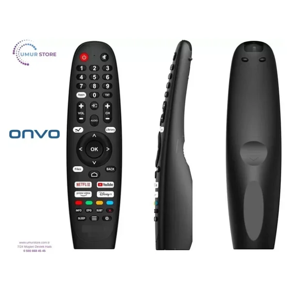 onvo ile uyumlu Model 32VQ80F2HA Smart Led Tv Kumanda - Görsel 2