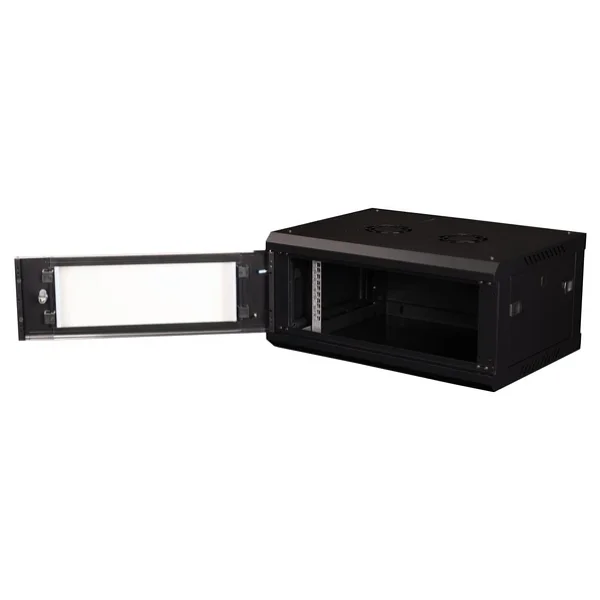 Lande - 4u 19" Duvar Tipi Rack Kabinet - Genişlik: 600 Mm Derinlik: 600 Mm - Siyah (DEMONTE) - Görsel 3