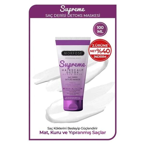 Morfose Supreme 100 ml Saç Derisi Detox Maskesi - Görsel 2