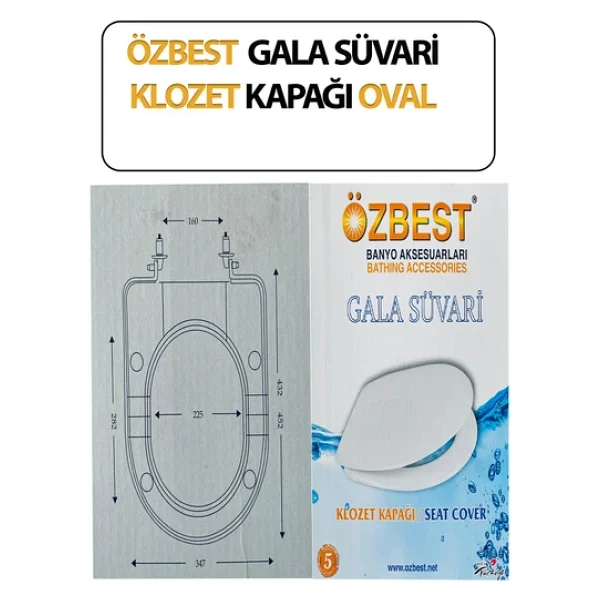 Klozet Kapağı, Duvara Sıfır, Gala Süvari, Hijyenik, Basit Kurulum Tak Kullan - Görsel 4