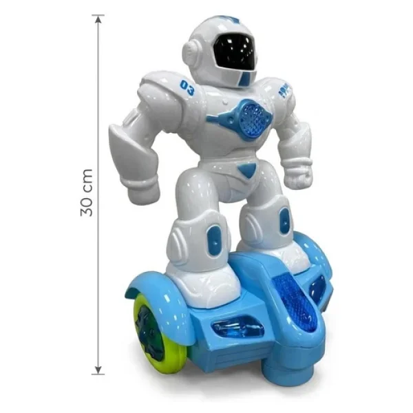 Scooterlı 360 Derece Dönebilen Işıklı, Müzikli Ve Hareketli Eğitici Oyuncak Robot - Görsel 4