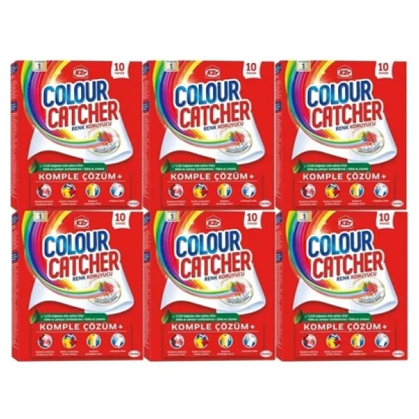 K2R Colour Catcher Renk Koruyucu Mendil 10'lu 6 Adet - Görsel 2