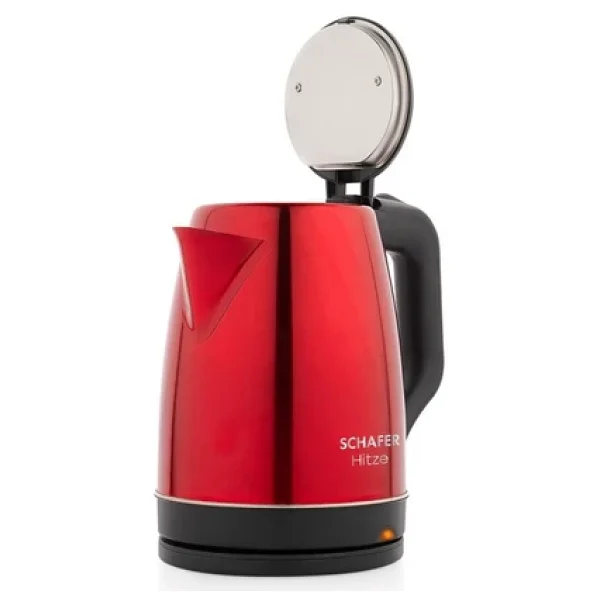 Schafer Hitze 2.0 lt Kırmızı Çelik Kettle - Görsel 7