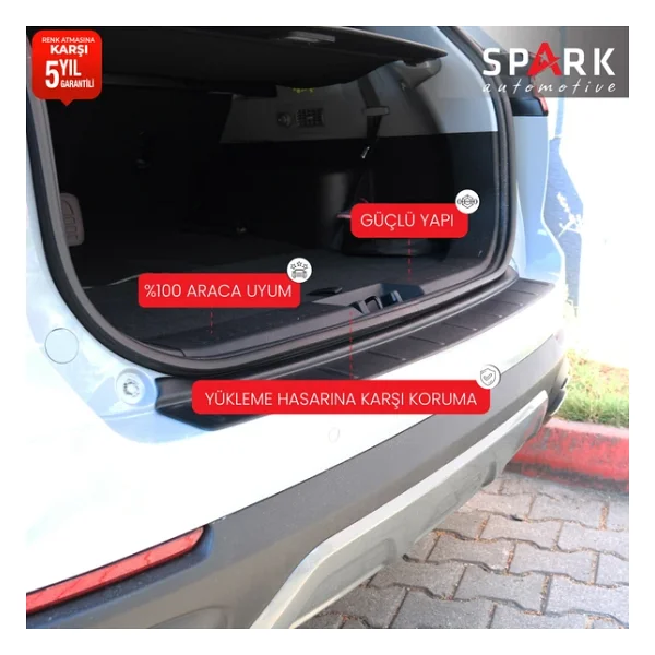 Chery Tiggo 8 Pro 2023- Yılı Ve Sonrası Uyumlu Arka Tampon Eşiği Mat - Görsel 4