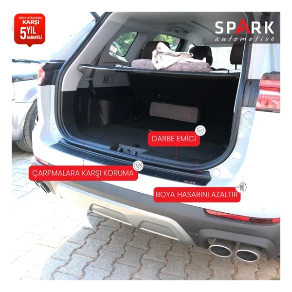 Chery Tiggo 8 Pro 2023- Yılı Ve Sonrası Uyumlu Arka Tampon Eşiği Mat - Görsel 3