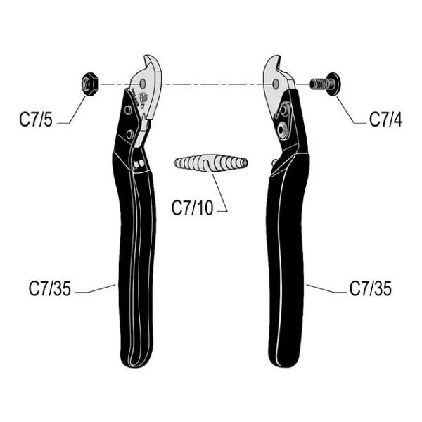 Felco C7 19 cm Tel Kesme Makası - Görsel 4