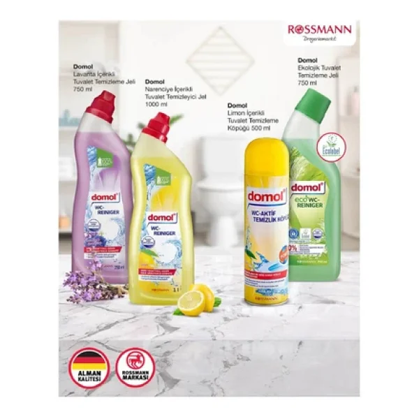 Domol Tuvalet Temizleme Köpüğü, Sitrus, 500 ml - Görsel 4