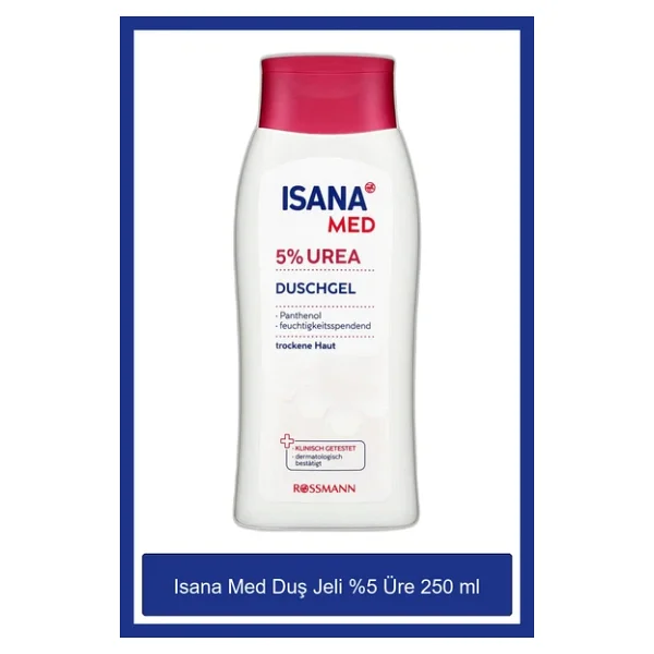 Isana Med Nemlendirici Duş Jeli %5 Ure 250 ml - Görsel 5