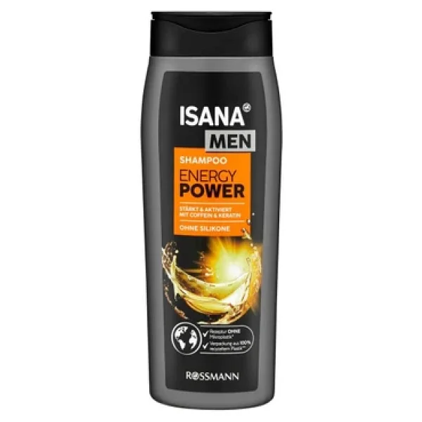 Isana Men Energy Effect Kafein ve Keratin 300 ml Şampuan - Görsel 3