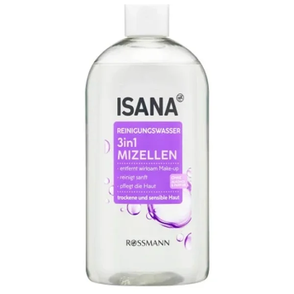 Isana 3'ü 1 Arada Kuru & Hassas Ciltler 400 ml Makyaj Temizleme Suyu - Görsel 6