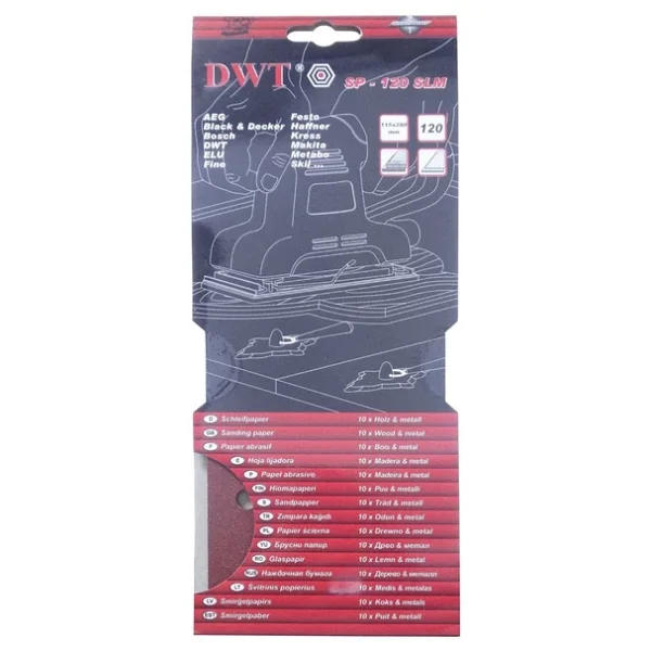 Dwt Sp-40slm Dikdörtgen Delikli Zımpara Kağıdı 115x280mm 40 Kum - Görsel 2