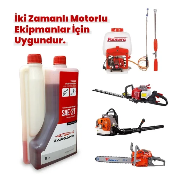 Zargana 2T10 Pro Benzin Karisim Yagi Iki Zamanli 1 Litre Olcekli - Görsel 5