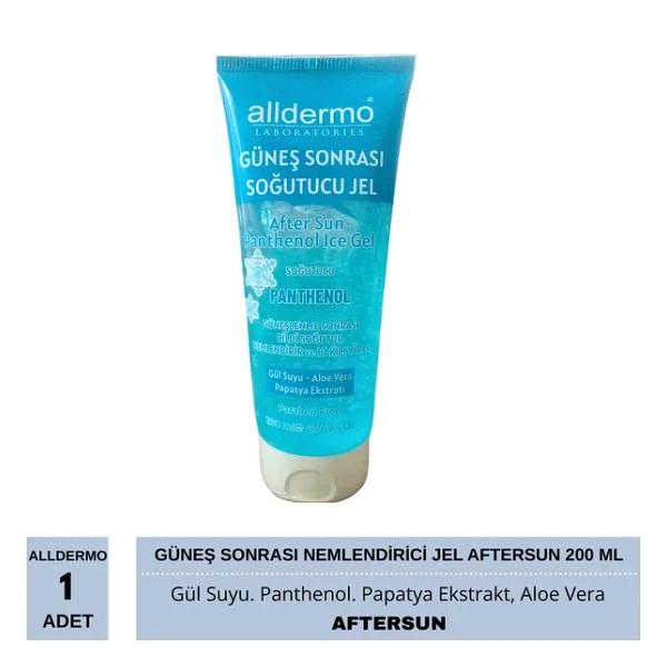Alldermo Güneş Sonrası Nemlendirici Jel Aftersun 200 Ml - Görsel 2